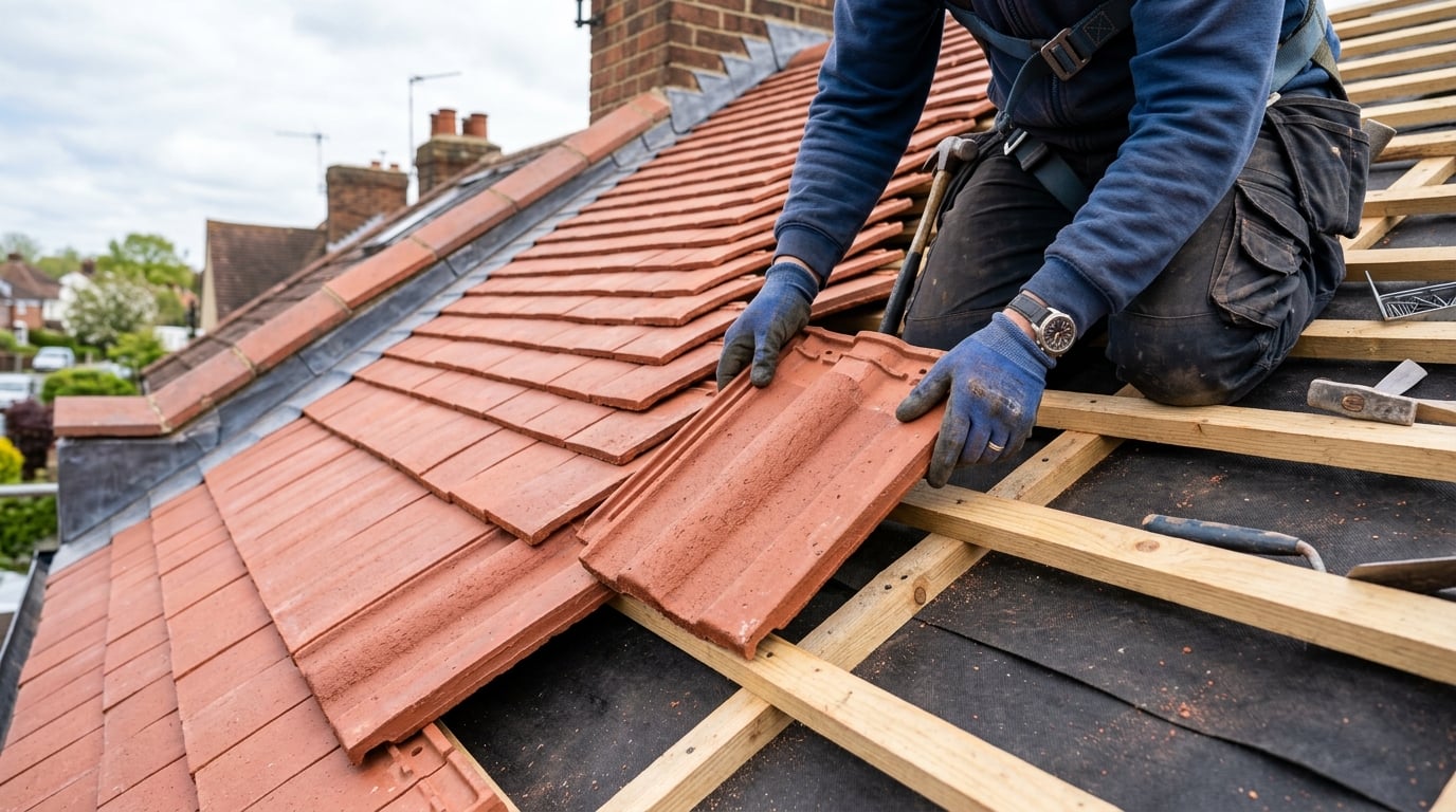 Replacement roof tiles fitted seamlessly
